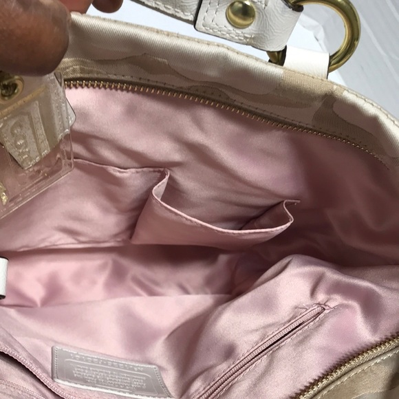 Coach satchel with double straps and gold tone hardware. Like new! - Picture 8 of 9